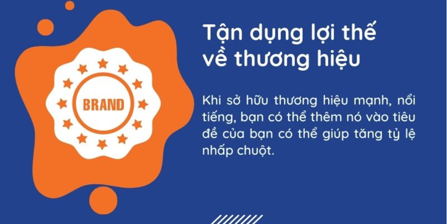 tận dụng lợi thế về thương hiệu