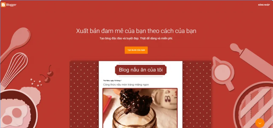 Tạo blog miễn phí với Blogger